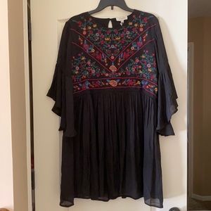 Umgee floral embroidered dress